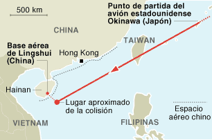 Bush exige a China acceso inmediato a la tripulación del avión accidentado