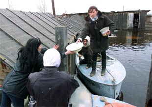 Las autoridades rusas advierten de una nueva crecida del Lena para mañana