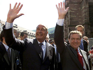 Francia y Alemania analizan la situación de la UE tras el 'no' de Irlanda al Tratado de Niza