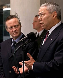 Powell reitera el compromiso estadounidense de ayuda en la lucha contra ETA