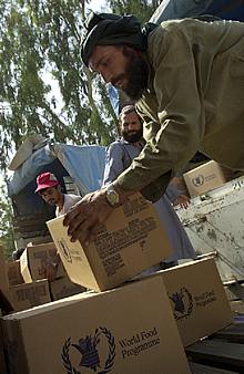 Llega a Afganistán el primer envío de alimentos de la ONU desde los atentados