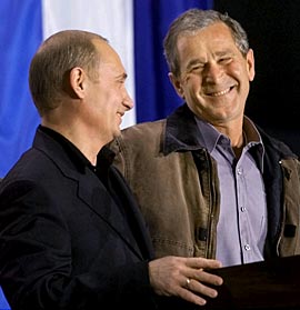 Bush y Putin cierran la cumbre sin avances sobre el tratado antimisiles