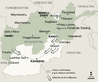 Los talibanes entregan Kanduz a la Alianza tras seis días de asedio
