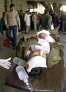 Once muertos en el asalto de un grupo terrorista al Parlamento indio