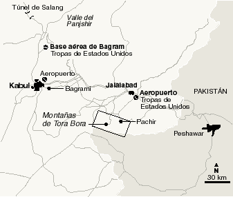 EE UU cree que sus tropas rodean a Bin Laden en los túneles de Tora Bora