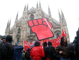 Los italianos apoyan de forma masiva la huelga general convocada por los sindicatos