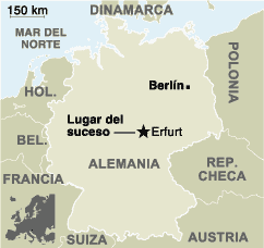 El autor de la matanza de Erfurt obtuvo las armas de forma legal