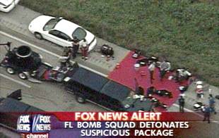 Detenidos en Florida tres hombres en dos coches sospechosos de portar explosivos