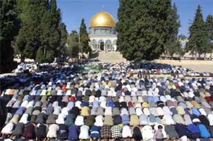 Un fuerte dispositivo rodea Jerusalén el primer viernes del Ramadán
