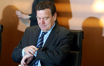 El canciller alemán, durante la reunión de su Gabinete en Berlín.