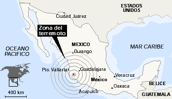 Asciende a 28 el número de víctimas mortales del terremoto que afectó el oeste de México