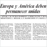 La UE dice que la carta de apoyo a Bush impulsada por Aznar daña la posición común sobre Irak