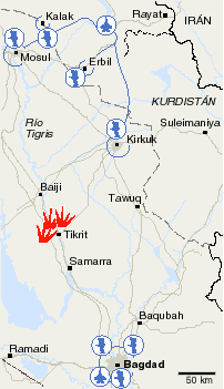 Los kurdos entran sin resistencia en Kirkuk y Mosul apoyados por tropas estadounidenses