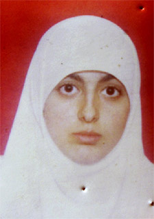 Una foto sin fecha de Heba Daragme, la  kamikaze  que se inoló ayer en Afula.