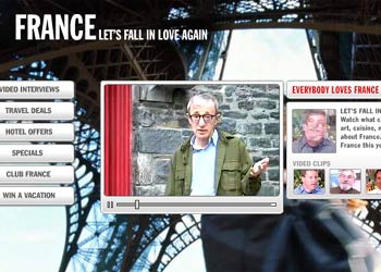 Woody Allen, en el video promocional contenido en la página 'web' de la Maison de France.