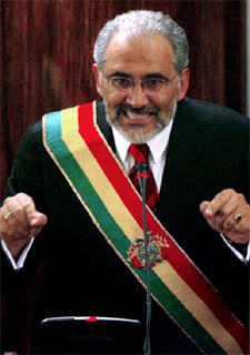 Mesa, tras ser investido presidente.