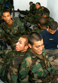 Imagen de varios de los arrestados.