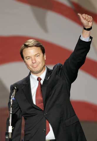 Desde el cuartel general de los demócratas, en Boston, John Edwards ha asegurado que su partido 