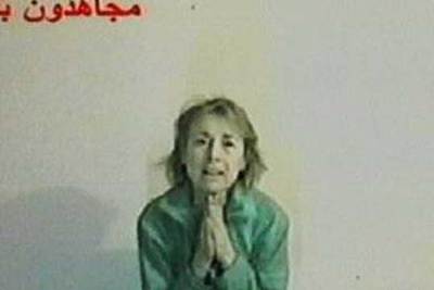 Imagen del vídeo donde aparece Giuliana Sgrena.