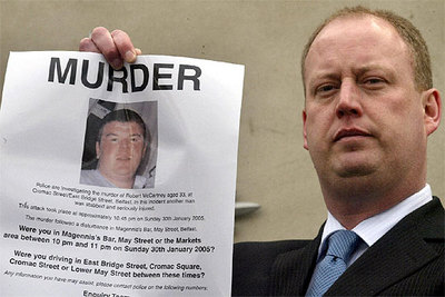 El subjefe de la policía del Ulster, George Hamilton, pide ayuda para la captura de los asesinos de McCartney.