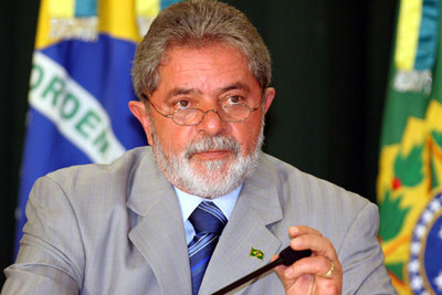 El presidente brasileño, Lula en un discurso.
