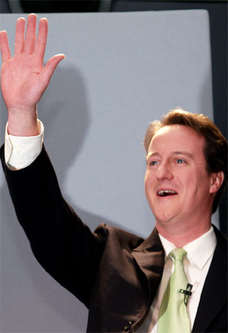 David Cameron, tras ser elegido líder 'tory'.