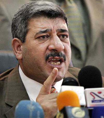 Salam al Zobaie, durante una rueda de prensa en mayo de 2006.