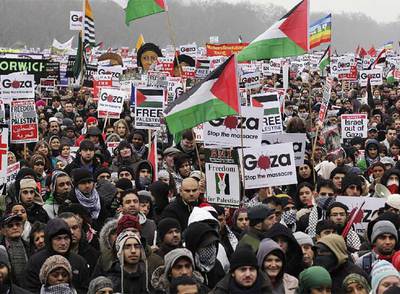Disturbios en París y Londres durante las manifestaciones por Gaza