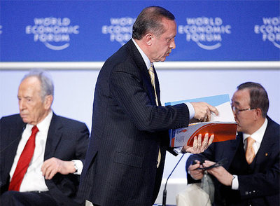 Erdogan y Peres protagonizan un incidente en Davos