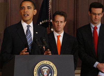 El presidente de EE UU, Barack Obama, durante la presentación este jueves de los presupuestos públicos en el edificio Eisenhower de la Casa Blanca