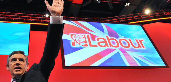 El primer ministro británico, Gordon Brown, en el Congreso de los laboristas en Brighton