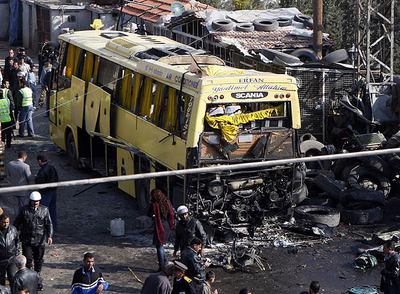 Las autoridades sirias descartan que haya sido un atentado la explosión registrada en un autobús en Damasco