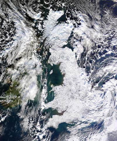 FOTOGALERIA: Reino Unido, bajo la nieve