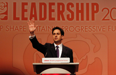 Ed Miliband, tras el anuncio de que liderará el partido laborista británico.