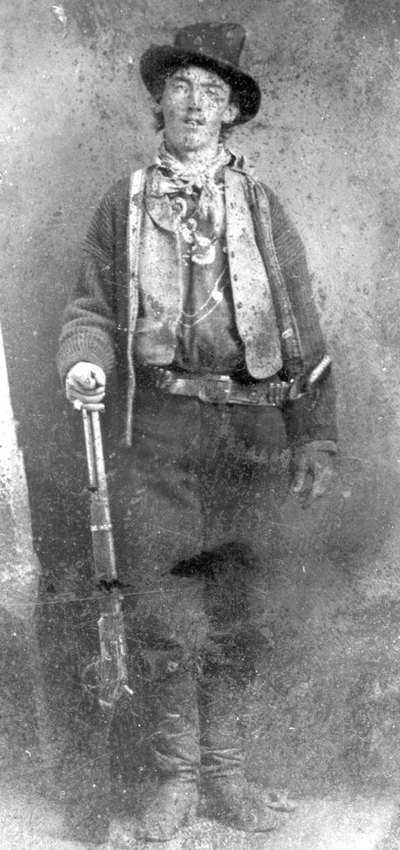 William Bonney, conocido como Billy el Niño, en un ferrotipo de 1880.