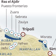 Avance del levantamiento popular en Libia.
