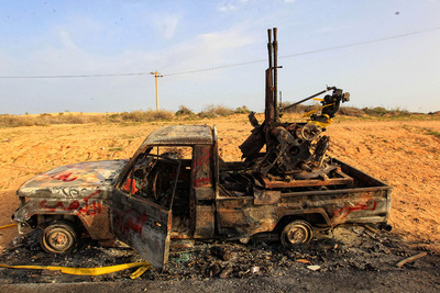 FOTOGALERIA: Restos de la batalla