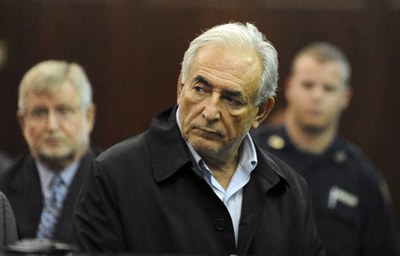 El director del FMI atiende las intervenciones de fiscalía y defensa en la corte de Manhattan