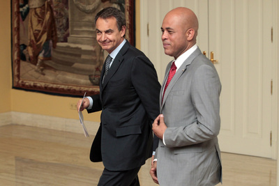 Martelly se reunió en Madrid con el presidente del Gobierno español, José Luis Rodríguez Zapatero