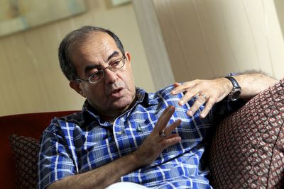 Jibril, durante la entrevista en un hotel de Madrid