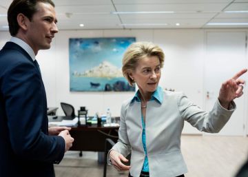 La presidenta de la Comisión Ursula von der Leyen se reúne este domingo con el canciller austriaco, Sebastian Kurz. 