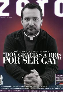 Portada de la revista 'Zero', protagonizada por el párroco José Mantero.