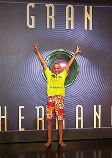 Ismael Beiro, tras proclamarse vencedor del concurso  Gran Hermano .