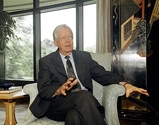 El ex presidente de EE UU Jimmy Carter, Premio Nobel de la Paz