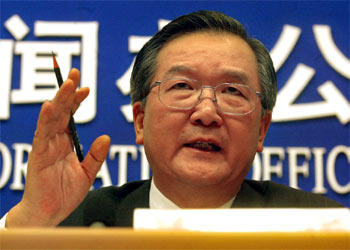 Zhang Wenkang, en una rueda de prensa el pasado 3 de abril.