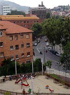 Vista del barrio barcelonés de Vallcarca, donde se ha producido el brote de legionela.