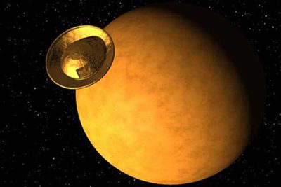 La sonda ha viajado 22 días a 18.000 kilómetros por hora, y tiene que llegar hoy. Las imágenes recrean el adiós de  Cassini  y  Huygens  antes del descenso.