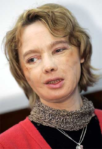 Isabelle, durante su rueda de prensa.