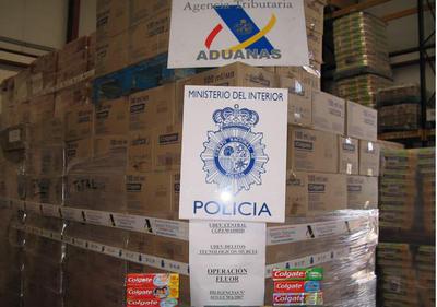 Dos detenidos en Murcia por importación ilegal de pasta de dientes