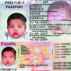 La documentación indica que el pequeño Xavier es español